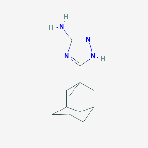 molecular formula C12H18N4 B112657 5-金刚烷-1-基-4H-1,2,4-三唑-3-胺 CAS No. 473994-26-2