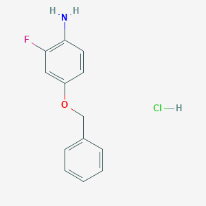 molecular formula C13H13ClFNO B112664 4-苄氧基-2-氟苯胺盐酸盐 CAS No. 478014-34-5