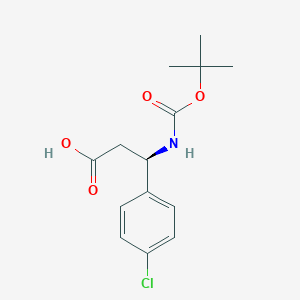 (R)-3-((tert-Butoxycarbonyl)amino)-3-(4-chlorophenyl)propanoic acid