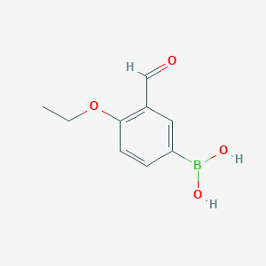 B112671 (4-Ethoxy-3-formylphenyl)boronic acid CAS No. 480424-63-3