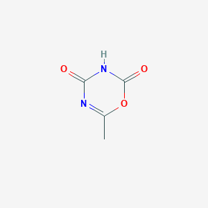 molecular formula C4H4N2O3 B011268 6-Methyl-1,3,5-oxadiazine-2,4-dione CAS No. 102618-92-8