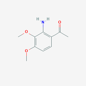 molecular formula C10H13NO3 B112682 1-(2-氨基-3,4-二甲氧基苯基)乙酮 CAS No. 49701-79-3