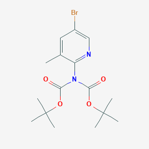 molecular formula C16H23BrN2O4 B112683 2-(N,N-BisBOC-amino)-5-bromo-3-methylpyridine CAS No. 497159-91-8