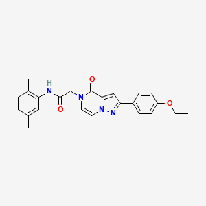 molecular formula C24H24N4O3 B11268313 N-(2,5-dimethylphenyl)-2-[2-(4-ethoxyphenyl)-4-oxopyrazolo[1,5-a]pyrazin-5(4H)-yl]acetamide 