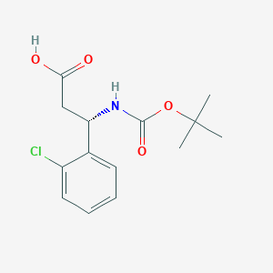 (S)-3-((tert-Butoxycarbonyl)amino)-3-(2-chlorophenyl)propanoic acid
