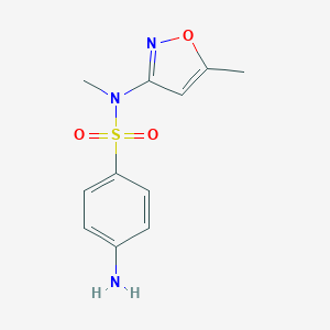 molecular formula C11H13N3O3S B112716 4-氨基-N-甲基-N-(5-甲基-1,2-噁唑-3-基)苯磺酰胺 CAS No. 51543-31-8
