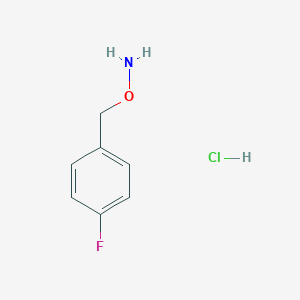 molecular formula C7H9ClFNO B112717 o-(4-Fluorobenzyl)hydroxylamine hydrochloride CAS No. 51572-89-5