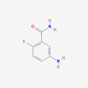 molecular formula C7H7FN2O B112718 5-氨基-2-氟苯甲酰胺 CAS No. 518057-72-2
