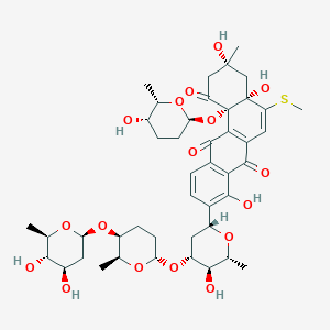 molecular formula C44H58O17S B011272 Urdamycin E CAS No. 104542-47-4