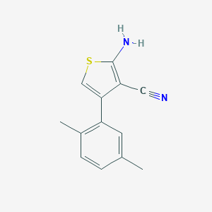 molecular formula C13H12N2S B112720 2-Amino-4-(2,5-dimethylphenyl)thiophene-3-carbonitrile CAS No. 519016-81-0