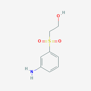 molecular formula C8H11NO3S B112728 Ethanol, 2-[(3-aminophenyl)sulfonyl]- CAS No. 5246-57-1
