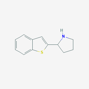 molecular formula C12H13NS B112729 2-(1-苯并噻吩-2-基)吡咯烷 CAS No. 524674-18-8