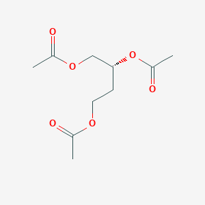molecular formula C10H16O6 B011273 (R)-1,2-4-TRIACETOXYBUTANE CAS No. 108266-50-8