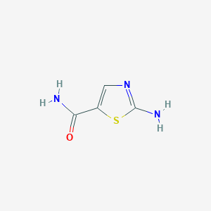 molecular formula C4H5N3OS B112730 2-Amino-1,3-thiazole-5-carboxamide CAS No. 52499-04-4
