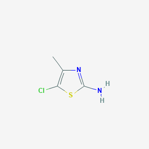 molecular formula C4H5ClN2S B112737 2-Amino-5-chloro-4-methylthiazole CAS No. 5316-76-7