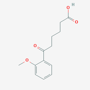 molecular formula C13H16O4 B011274 6-(2-Methoxyphenyl)-6-oxohexanoic acid CAS No. 107151-39-3