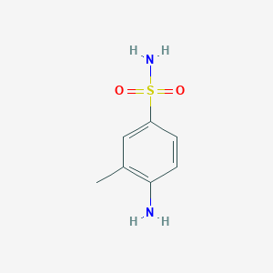 molecular formula C7H10N2O2S B112741 4-Amino-3-methylbenzenesulfonamide CAS No. 53297-70-4