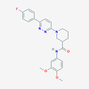 molecular formula C24H25FN4O3 B11274316 N-(3,4-dimethoxyphenyl)-1-[6-(4-fluorophenyl)pyridazin-3-yl]piperidine-3-carboxamide 