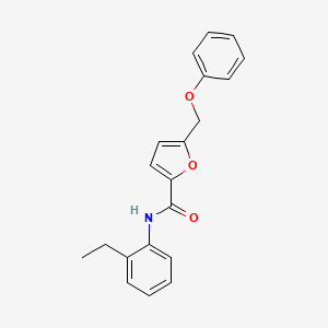 molecular formula C20H19NO3 B11274332 N-(2-ethylphenyl)-5-(phenoxymethyl)furan-2-carboxamide 