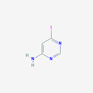 molecular formula C4H4IN3 B112744 4-氨基-6-碘吡嘧啶 CAS No. 53557-69-0