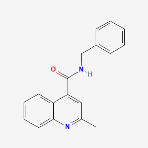 molecular formula C18H16N2O B11274851 N-benzyl-2-methylquinoline-4-carboxamide 