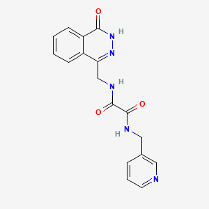 molecular formula C17H15N5O3 B11274965 N1-((4-oxo-3,4-dihydrophthalazin-1-yl)methyl)-N2-(pyridin-3-ylmethyl)oxalamide 