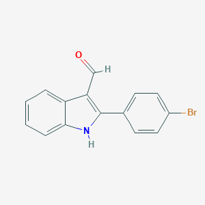 molecular formula C15H10BrNO B112750 2-(4-bromophenyl)-1H-indole-3-carbaldehyde CAS No. 54031-95-7