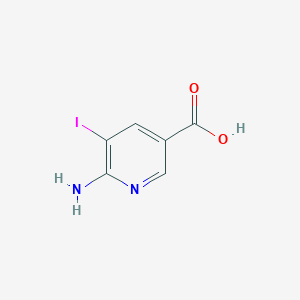molecular formula C6H5IN2O2 B112755 6-氨基-5-碘烟酸 CAS No. 543740-89-2
