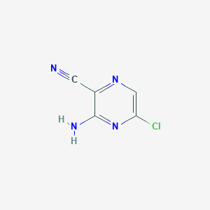 molecular formula C5H3ClN4 B112756 3-Amino-5-chloropyrazine-2-carbonitrile CAS No. 54632-11-0
