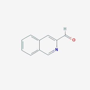 molecular formula C10H7NO B112757 Isoquinoline-3-carbaldehyde CAS No. 5470-80-4