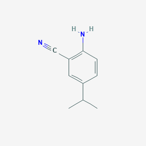 molecular formula C10H12N2 B112761 2-Amino-5-isopropylbenzonitrile CAS No. 549488-76-8
