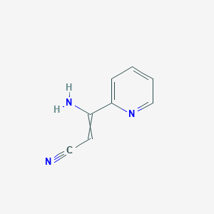 3-Amino-3-(pyridin-2-YL)acrylonitrile