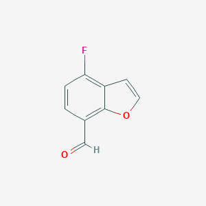 molecular formula C9H5FO2 B112772 4-Fluorobenzofuran-7-carbaldehyde CAS No. 555155-07-2