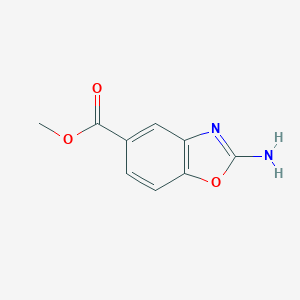 molecular formula C9H8N2O3 B112780 Methyl 2-amino-1,3-benzoxazole-5-carboxylate CAS No. 56388-02-4