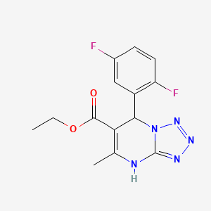 molecular formula C14H13F2N5O2 B11279515 Ethyl 7-(2,5-difluorophenyl)-5-methyl-4,7-dihydrotetrazolo[1,5-a]pyrimidine-6-carboxylate 