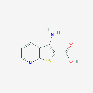 B112805 3-Aminothieno[2,3-b]pyridine-2-carboxylic acid CAS No. 58327-75-6
