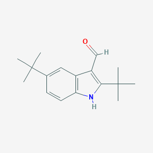 molecular formula C17H23NO B112812 2,5-ditert-butyl-1H-indole-3-carbaldehyde CAS No. 590347-37-8