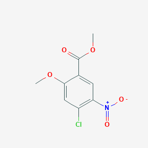 molecular formula C9H8ClNO5 B011282 Methyl 4-chloro-2-methoxy-5-nitrobenzoate CAS No. 109069-75-2