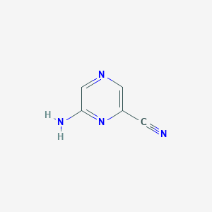 molecular formula C5H4N4 B112820 2-Amino-6-cyanopyrazine CAS No. 59489-39-3