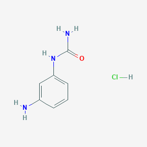 molecular formula C7H10ClN3O B112823 (3-Aminophenyl)uronium chloride CAS No. 59690-88-9