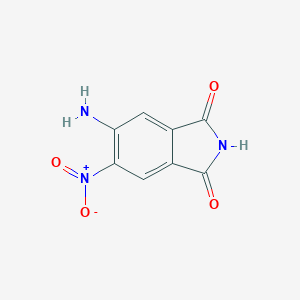 molecular formula C8H5N3O4 B112826 5-Amino-6-nitroisoindoline-1,3-dione CAS No. 59827-85-9