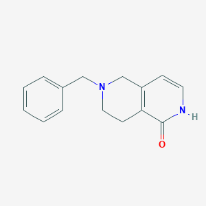 molecular formula C15H16N2O B112830 6-benzyl-5,6,7,8-tetrahydro-2,6-naphthyridin-1(2H)-one CAS No. 601514-62-9