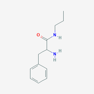 molecular formula C12H18N2O B112831 2-amino-3-phenyl-N-propylpropanamide CAS No. 60322-30-7