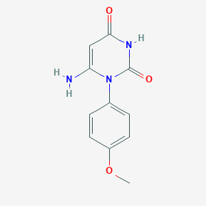 molecular formula C11H11N3O3 B112834 6-amino-1-(4-methoxyphenyl)pyrimidine-2,4(1H,3H)-dione CAS No. 60664-01-9