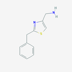 molecular formula C11H12N2S B112835 (2-Benzylthiazol-4-YL)methanamine CAS No. 608515-43-1