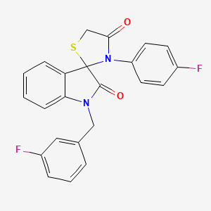 molecular formula C23H16F2N2O2S B11283660 3'-(4-Fluorophenyl)-1-[(3-fluorophenyl)methyl]-1,2-dihydrospiro[indole-3,2'-[1,3]thiazolidine]-2,4'-dione 