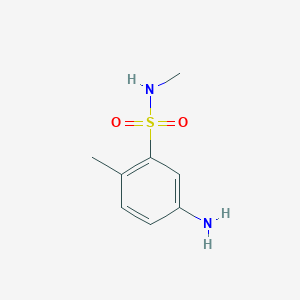 molecular formula C8H12N2O2S B112857 5-氨基-N,2-二甲基苯磺酰胺 CAS No. 6274-17-5