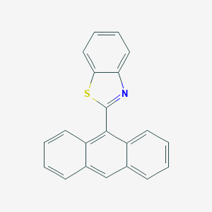 molecular formula C21H13NS B011286 2-(Anthracen-9-YL)-1,3-benzothiazole CAS No. 102183-23-3