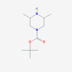 molecular formula C11H22N2O2 B112873 Tert-butyl 3,5-dimethylpiperazine-1-carboxylate CAS No. 639068-43-2