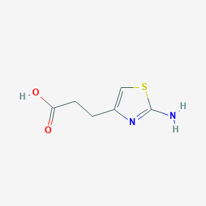 molecular formula C6H8N2O2S B011288 3-(2-Amino-1,3-thiazol-4-yl)propanoic acid CAS No. 100114-41-8